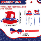 Rabbit wearing 4th of July pet costume accessories