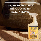 Mrs. Meyer's Pet Stain and Odor Fighter being used on a living room rug