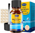 MQFORU Corn Remover liquid bottle and treatment pads front view for foot care.