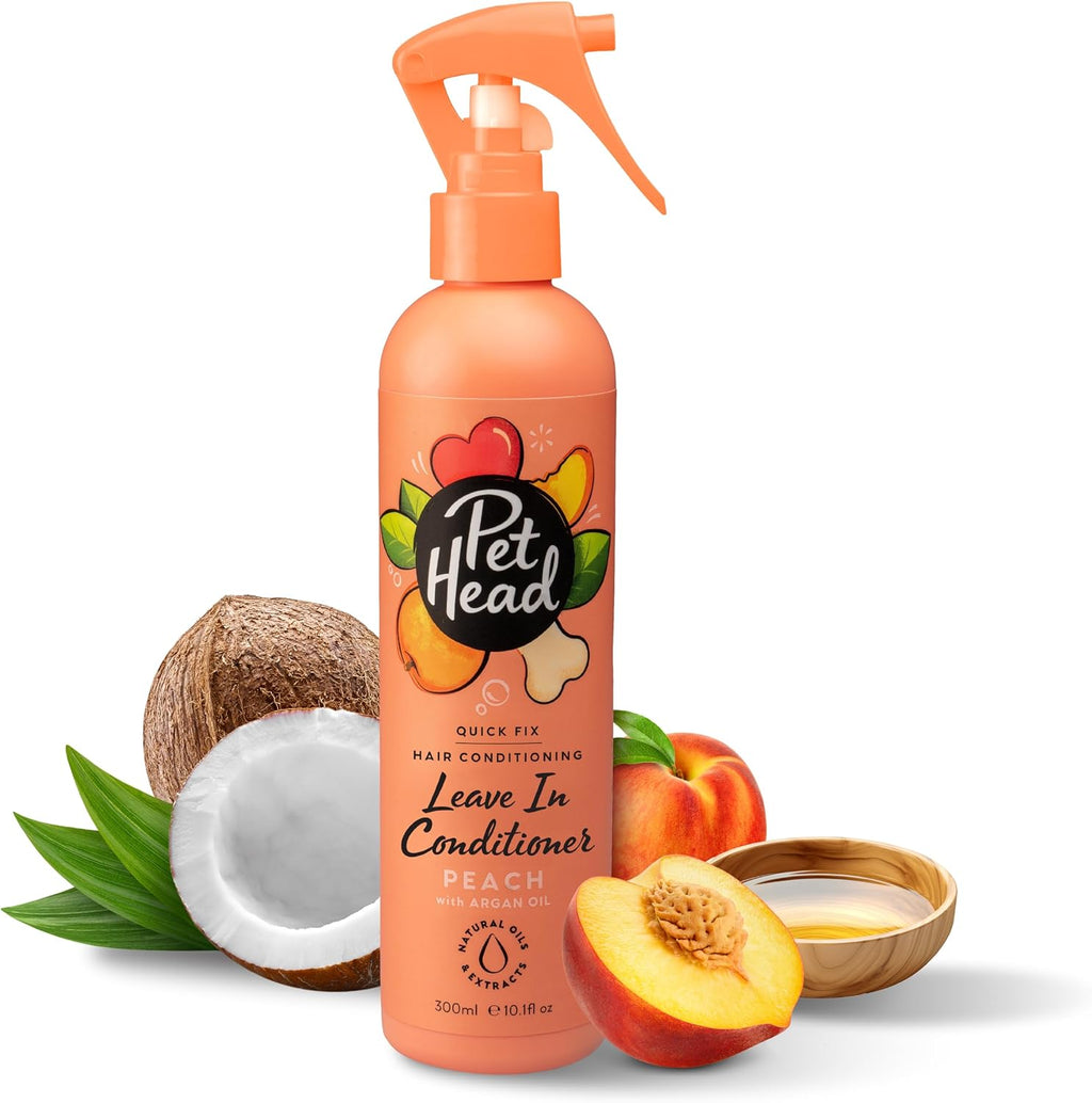 Pet Head Quick Fix 2 in 1 Dog Shampoo and Conditioner | Peach Scent | Dog Shampoo for Smelly Dogs | Nourishes and Softens Coat & Skin | Vegan | Gentle Formula for Puppies | Made in USA | 16fl oz. - Image 9