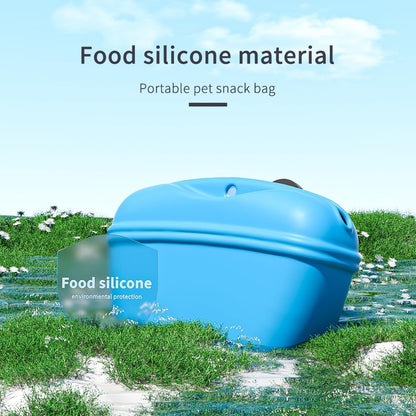 Demonstration of the flexible food grade silicone pouch being flipped inside out for easy cleaning.