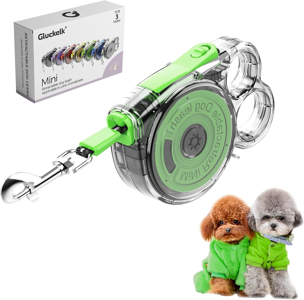 10ft Retractable Dog Leash for Small Dogs, Puppies, and Cats, 360 degrees Tangle-Free, One-Handed Brake, Applicable to Pets of Small Size - Image 12