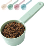 Joyinjojo Dog Cat Food Scoop - Pet Food Scoop Dog Food Measuring Cup 1/2 1/4 Cup, Comfortable Long Handle for Easy to Scoop Food, Soft Pink 1/2 Cup - Image 12