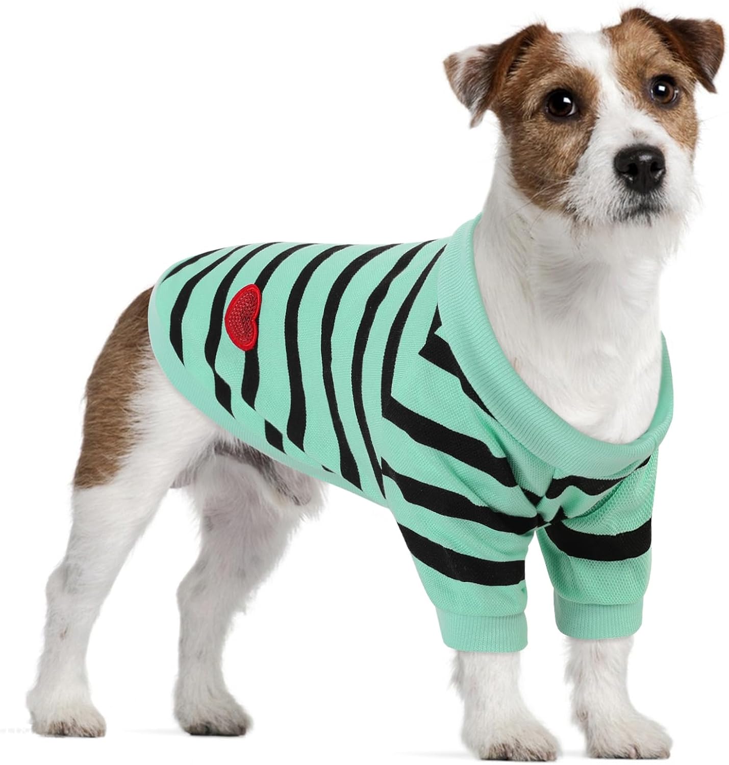 Pet Dog Striped T-Shirt Dogs Cats Cotton Vest Spring Summer Pet Apparel Tee Shirt Suitable for Small and Medium Large Pets French Bulldog Bichon - Image 10