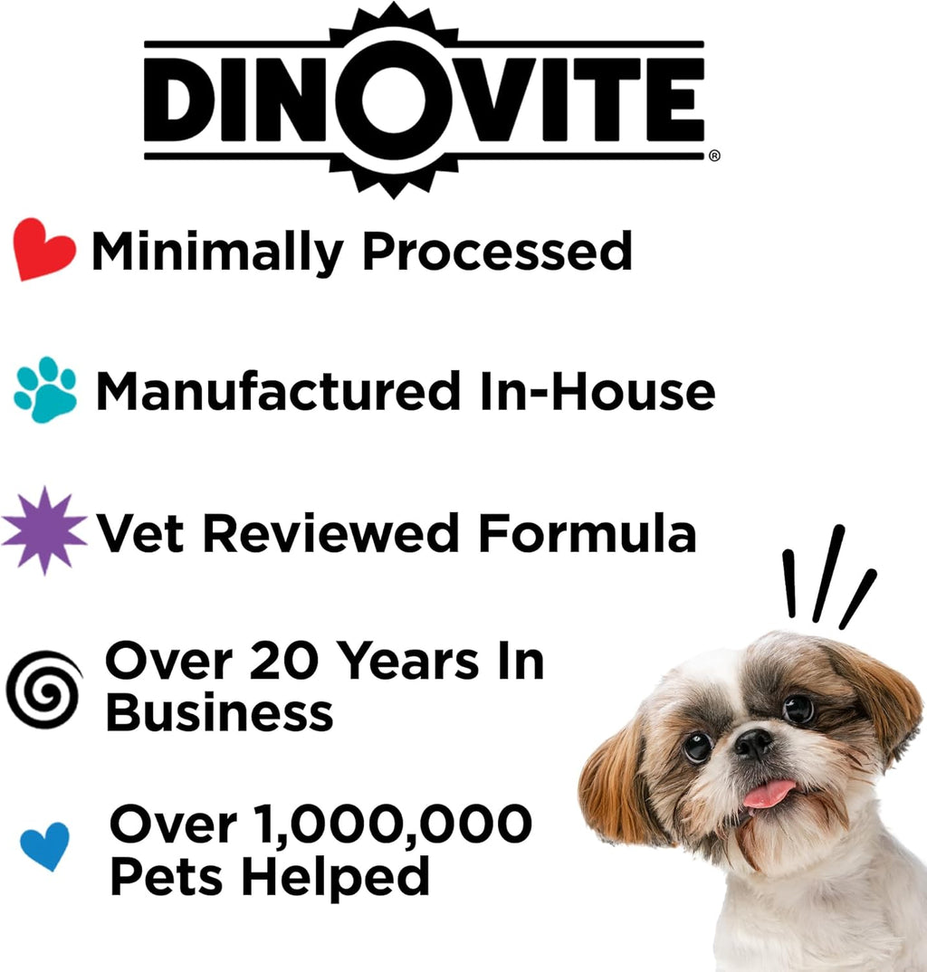 Dinovite Probiotics for Dogs, Probiotic Powder Food Topper for Large Dogs (45+ lb), Daily Digestive Health & Skin Support with Omega-3s, 30 Servings - Image 9