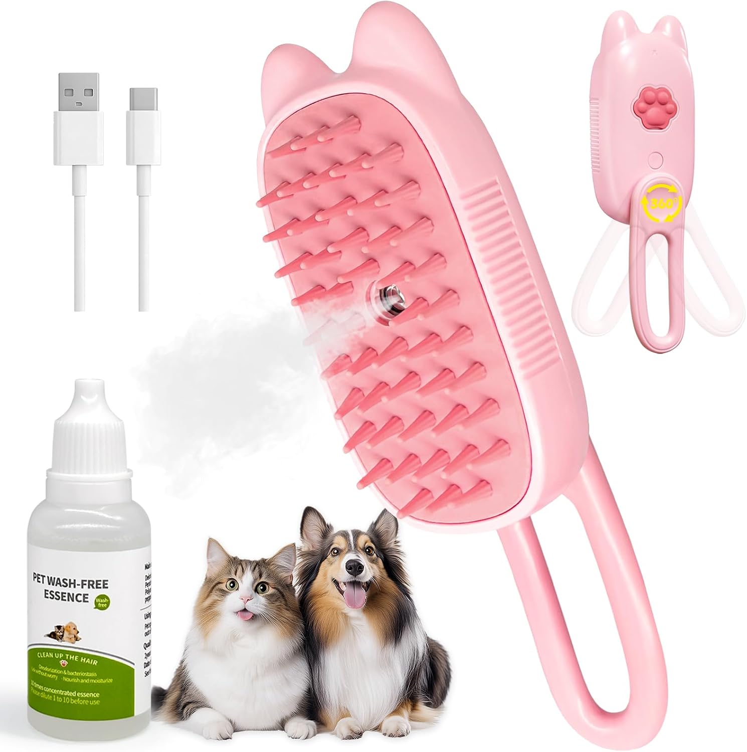 Cintoko pet steam brush packaging and components
