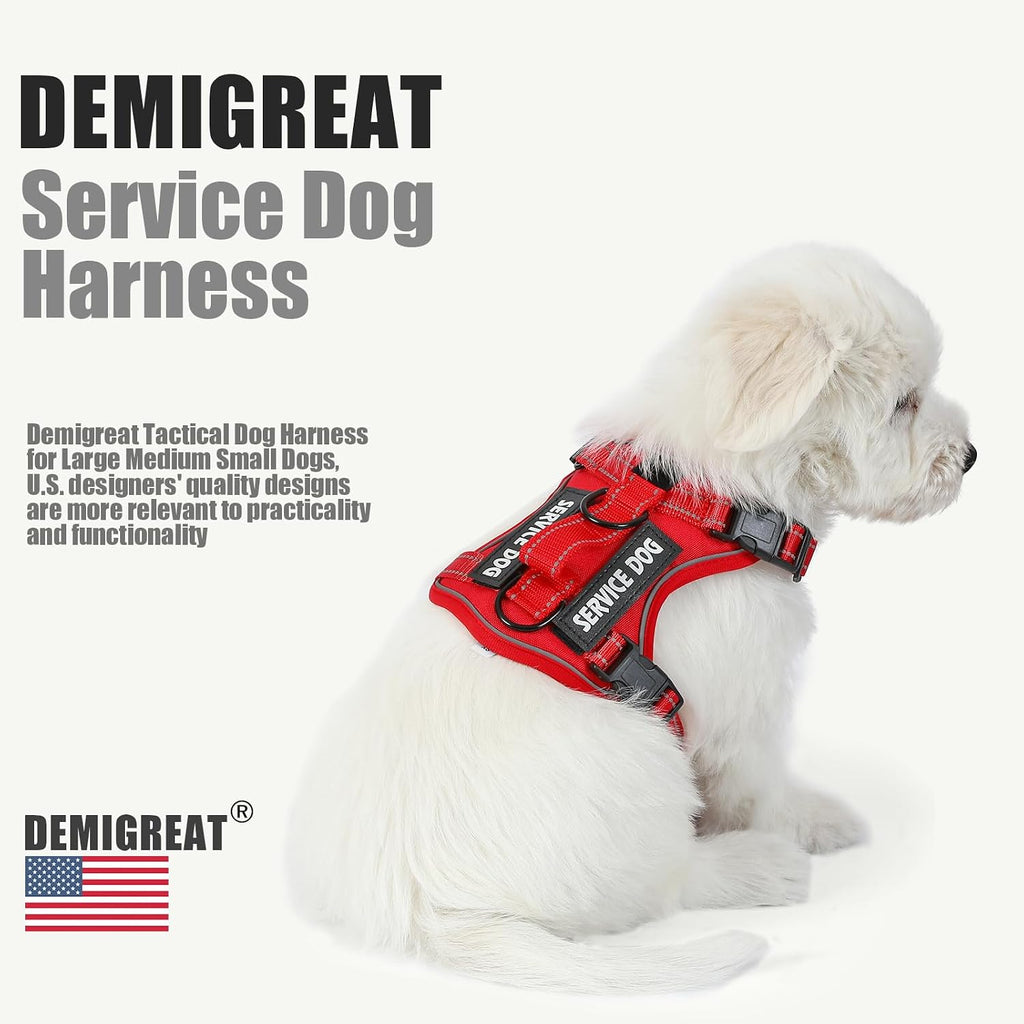Five pieces interchangeable patches for Demigreat service dog vest