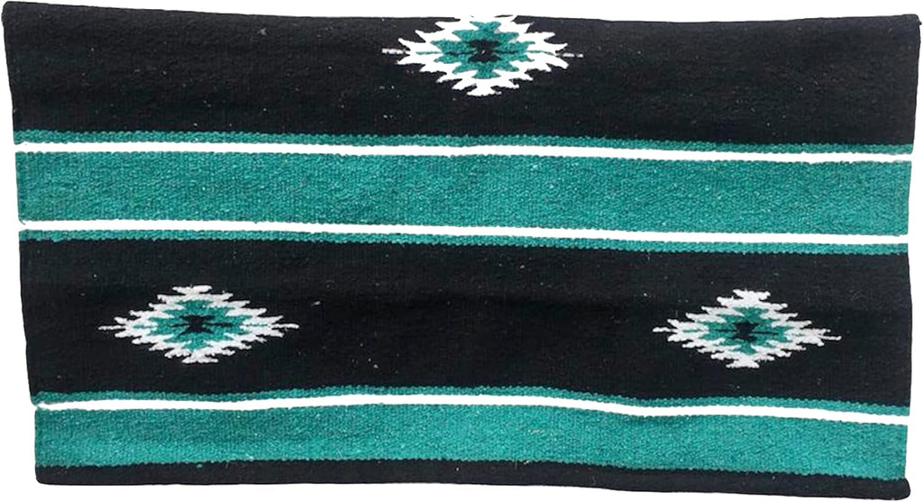 Majestic Ally premium horse saddle blanket unfolded to show full geometric design.