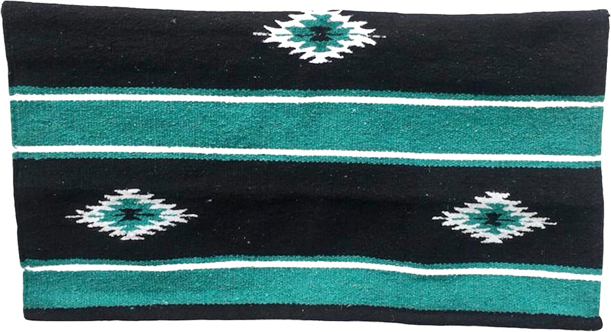 Majestic Ally premium horse saddle blanket unfolded to show full geometric design.