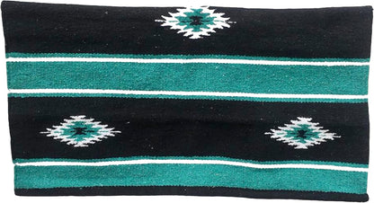 Majestic Ally premium horse saddle blanket unfolded to show full geometric design.