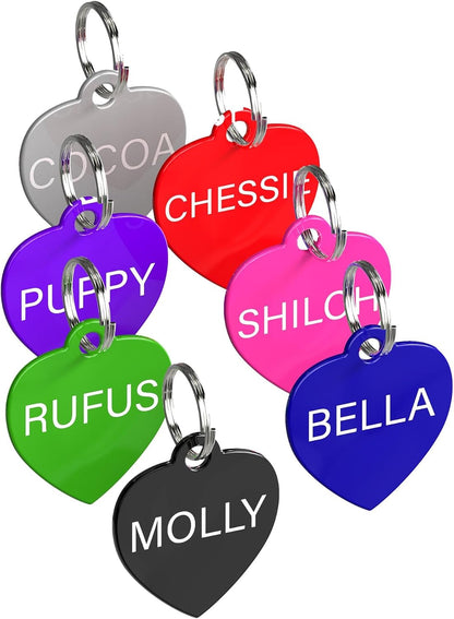 Size comparison of the large bone custom pet identification accessory for dogs.