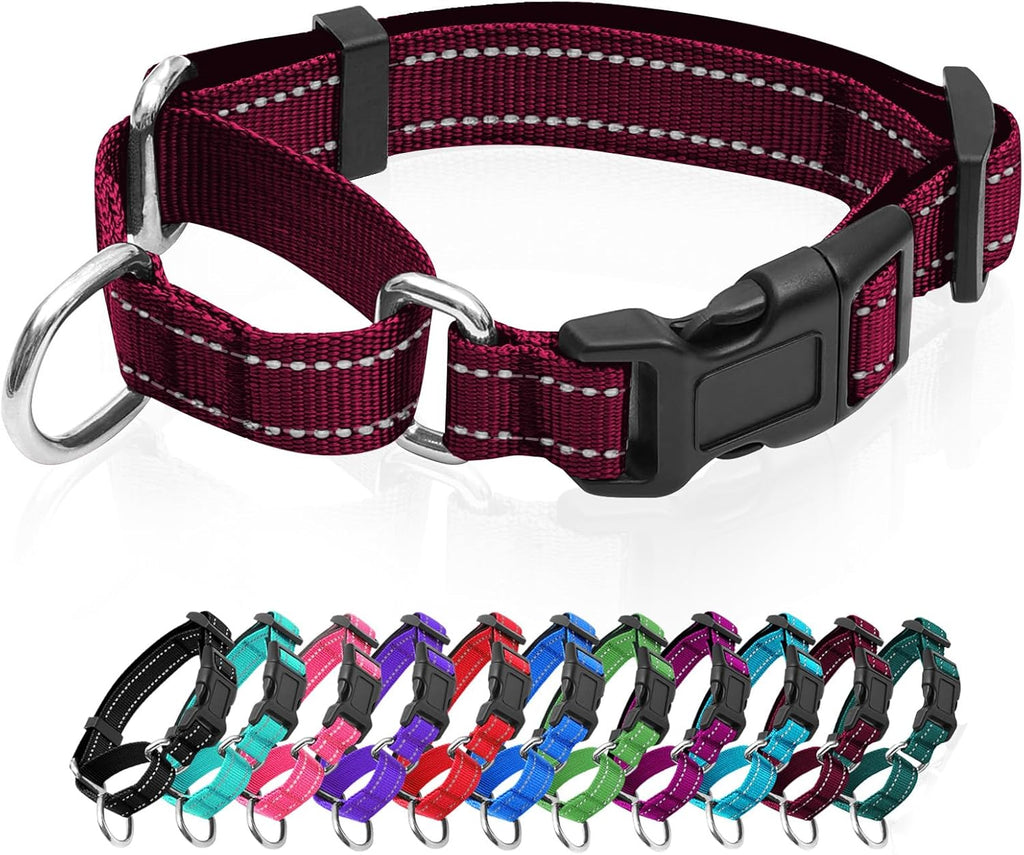 Reflective Martingale Dog Collars. Dog Collar with Quick Release Buckle. Adjustable Soft Padded Breathable Nylon Pet Collar Suitable for Puppies for Small Medium Large Dogs. - Image 10