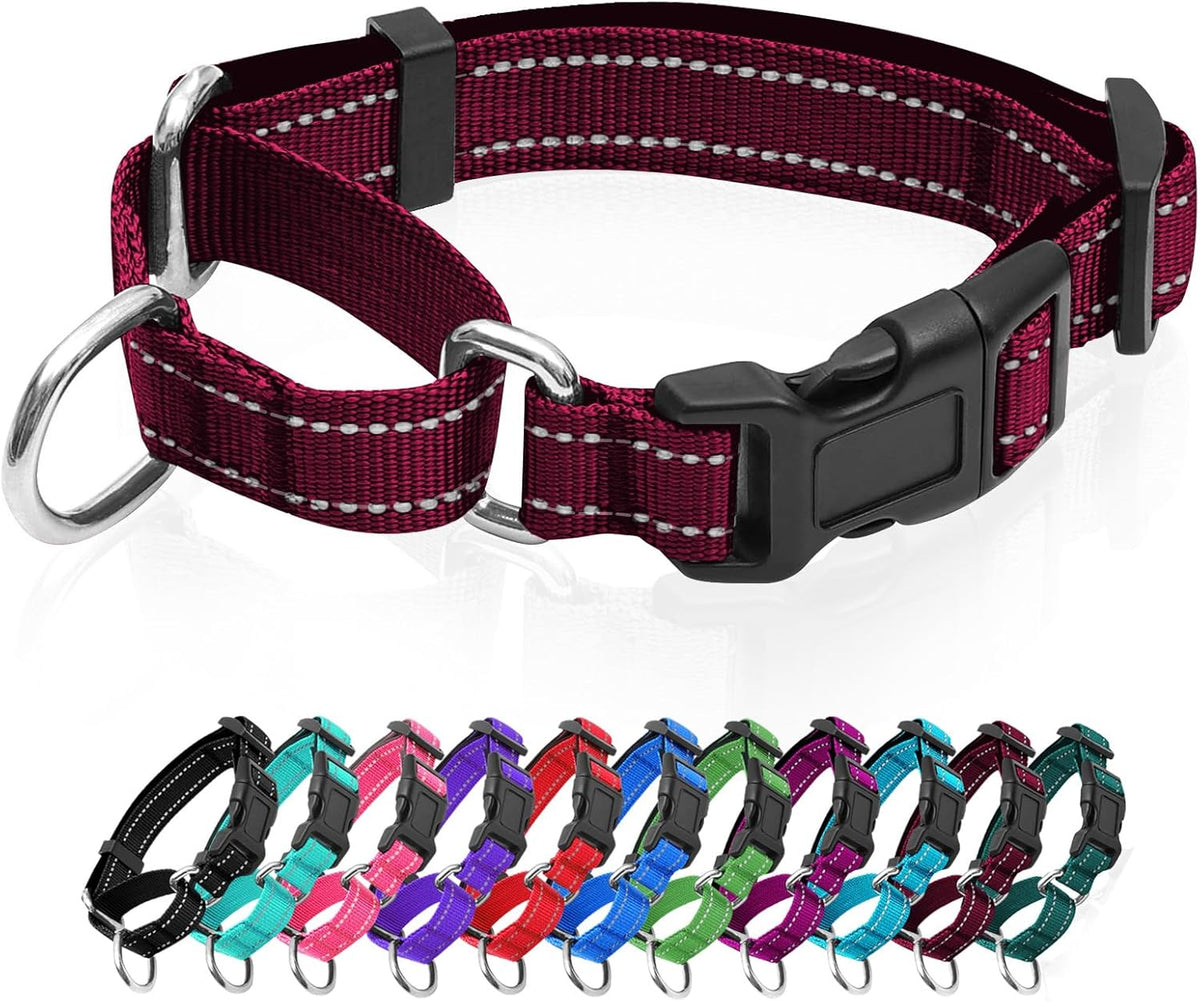 Reflective Martingale Dog Collars. Dog Collar with Quick Release Buckle. Adjustable Soft Padded Breathable Nylon Pet Collar Suitable for Puppies for Small Medium Large Dogs. - Image 10