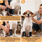 Detailed view of breathable fabric on Cynoscape dog brace