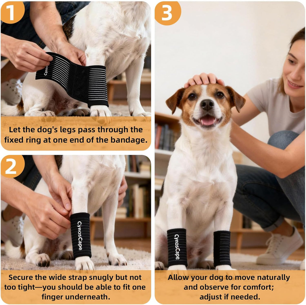 Detailed view of breathable fabric on Cynoscape dog brace