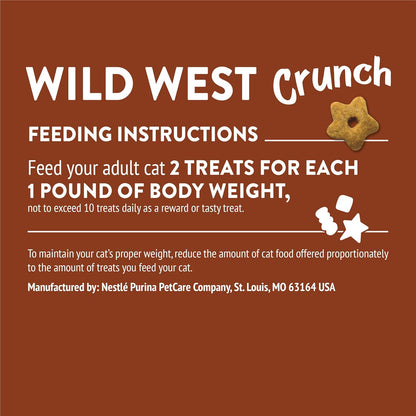 Purina Friskies Cat Treats, Party Mix Wild West Crunch - (Pack of 10) 2.1 oz. Pouches - Image 10