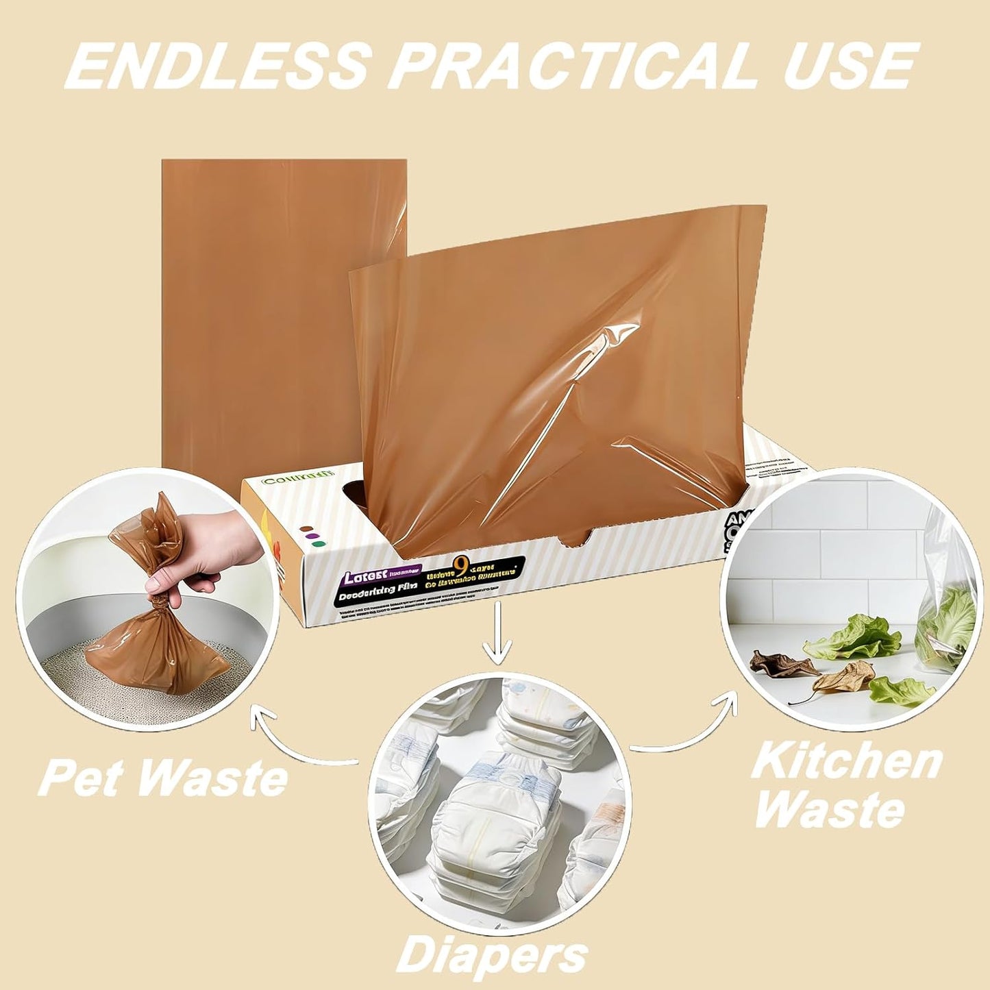 Convenient storage box for BOS pet waste bags