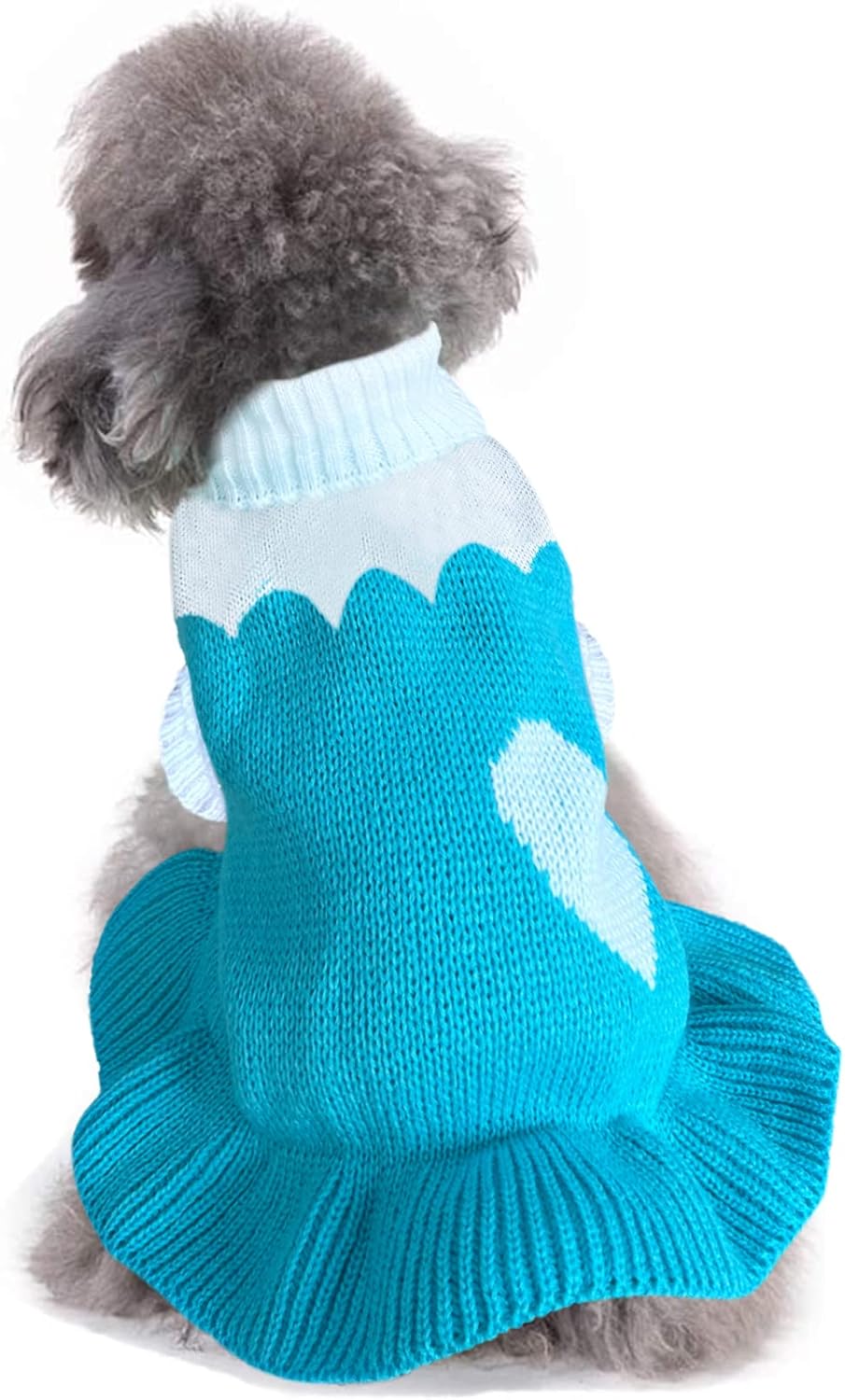 Packaging view of the CHBORCHICEN cozy winter pet sweater for small breeds and cats.