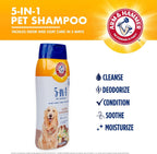 Arm and Hammer oatmeal pet shampoo vanilla sandalwood scent moisturizing formula