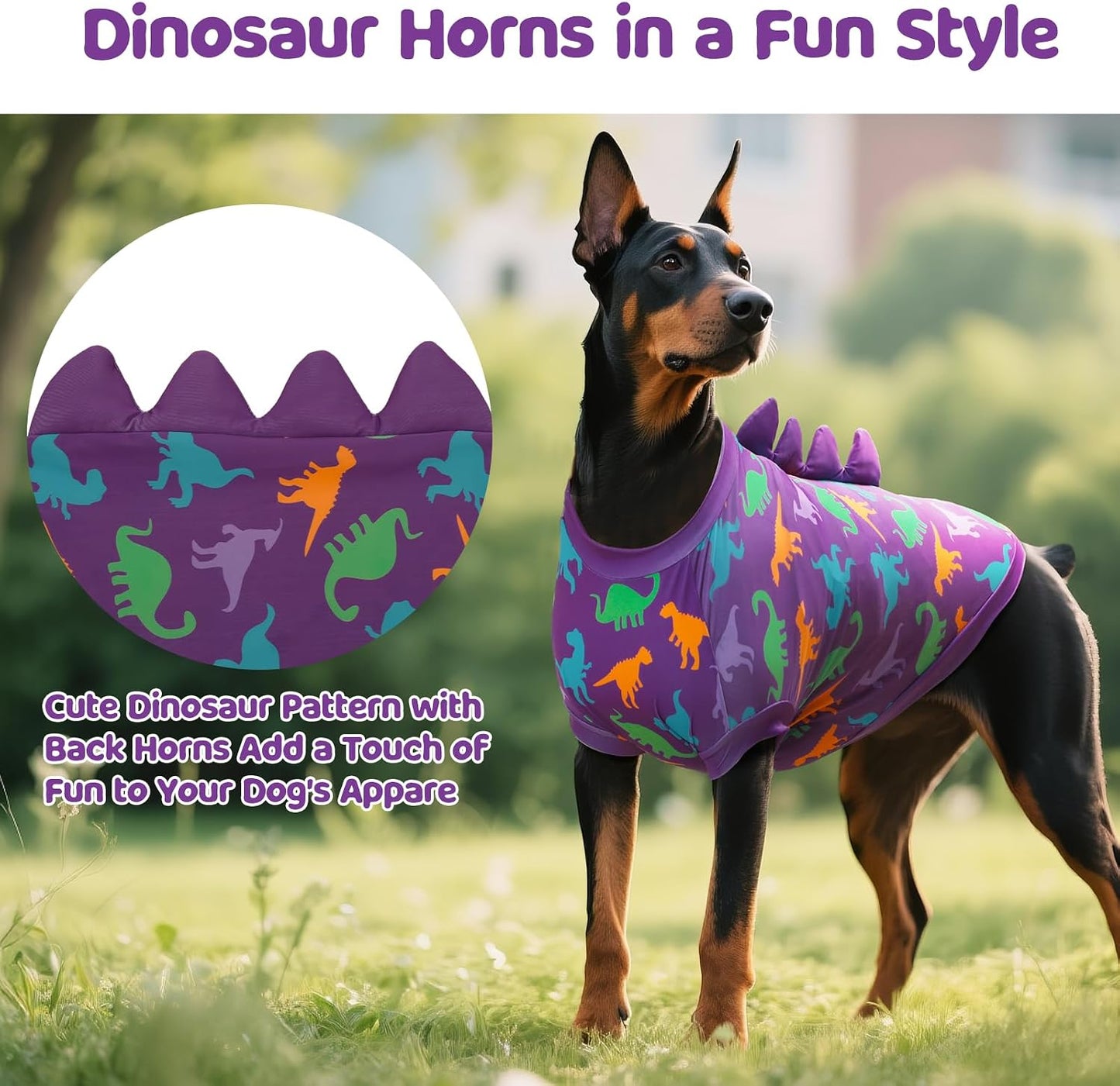 Quick dry breathable pet t shirt for large active dog breeds.