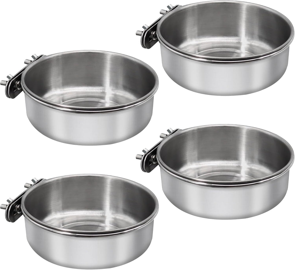 Bird Feeding Dish Cups, Stainless Steel, 2 Pack, Small - Image 7