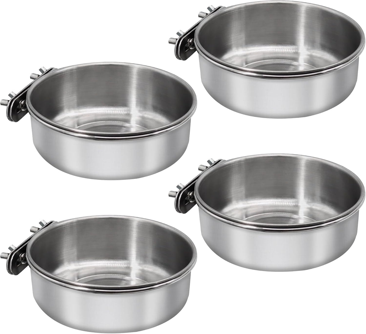 Bird Feeding Dish Cups, Stainless Steel, 2 Pack, Small - Image 7