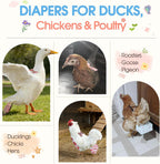 QBLEEV reusable duck diaper showing waterproof inner lining