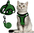FAYOGOO Escape Proof Cat Harness and Leash Set for Walking, Secure-Fit Step-in Cat Vest Harness, Soft & Lightweight for Kittens and Large Cats - Image 13