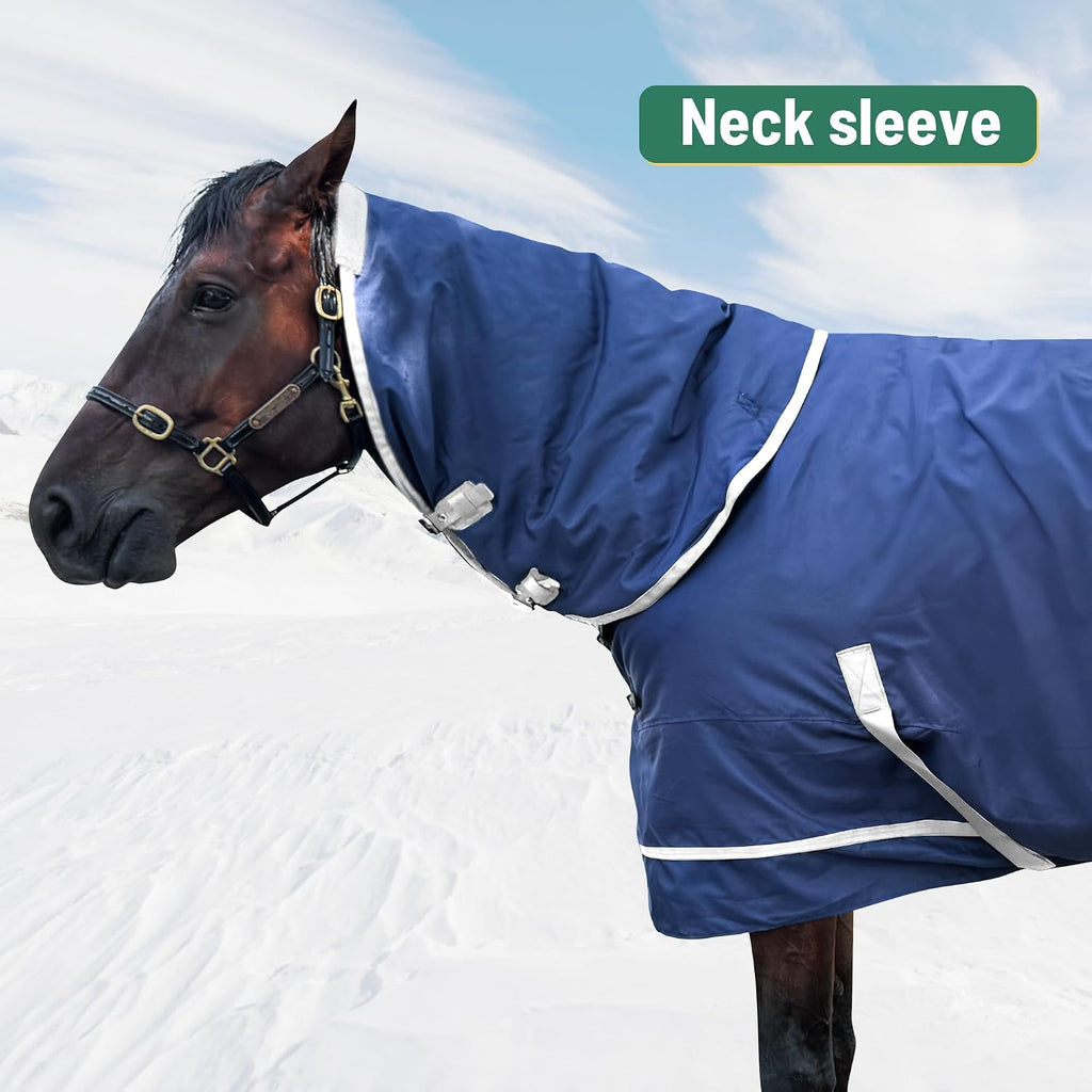 Durable nylon turnout blanket for real horses