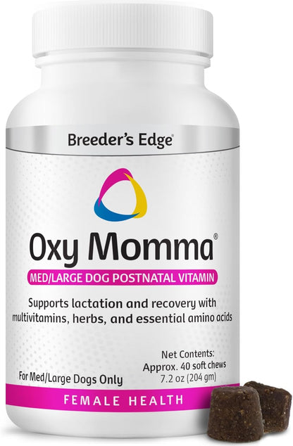 Breeder's Edge Oxy Momma Soft Chews, Postnatal Vitamin Supplement for Lactating Dogs and Cats, Supports Recovery, Hormones, and Next Pregnancy - for Small Dogs & Cats, 40ct Soft Chews - Image 9