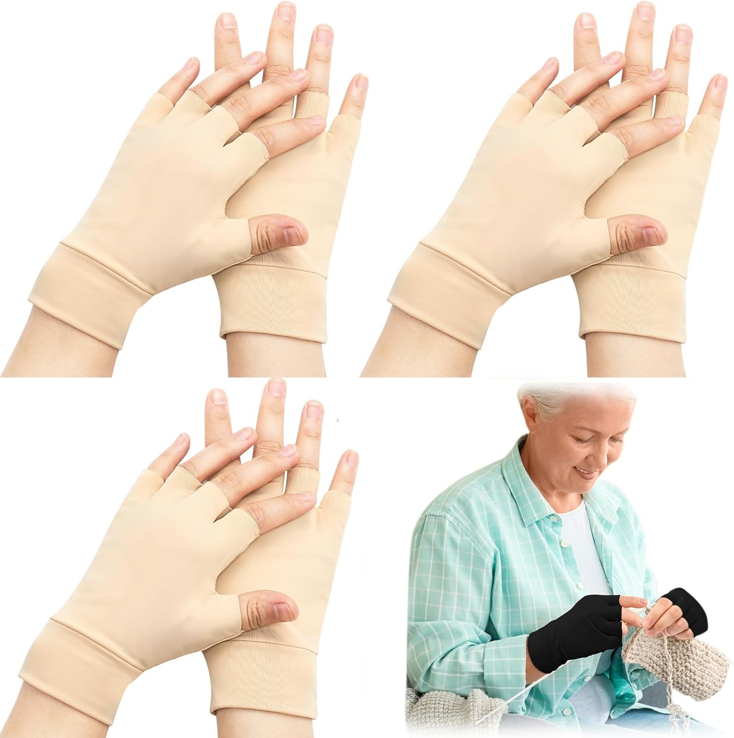 Yearntown thin skin protector gloves front view for elderly protection.