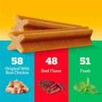 Pedigree Dentastix variety pack flavors Original Beef and Fresh