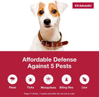 K9 Advantix eleven to twenty pounds medium dog pest control tubes
