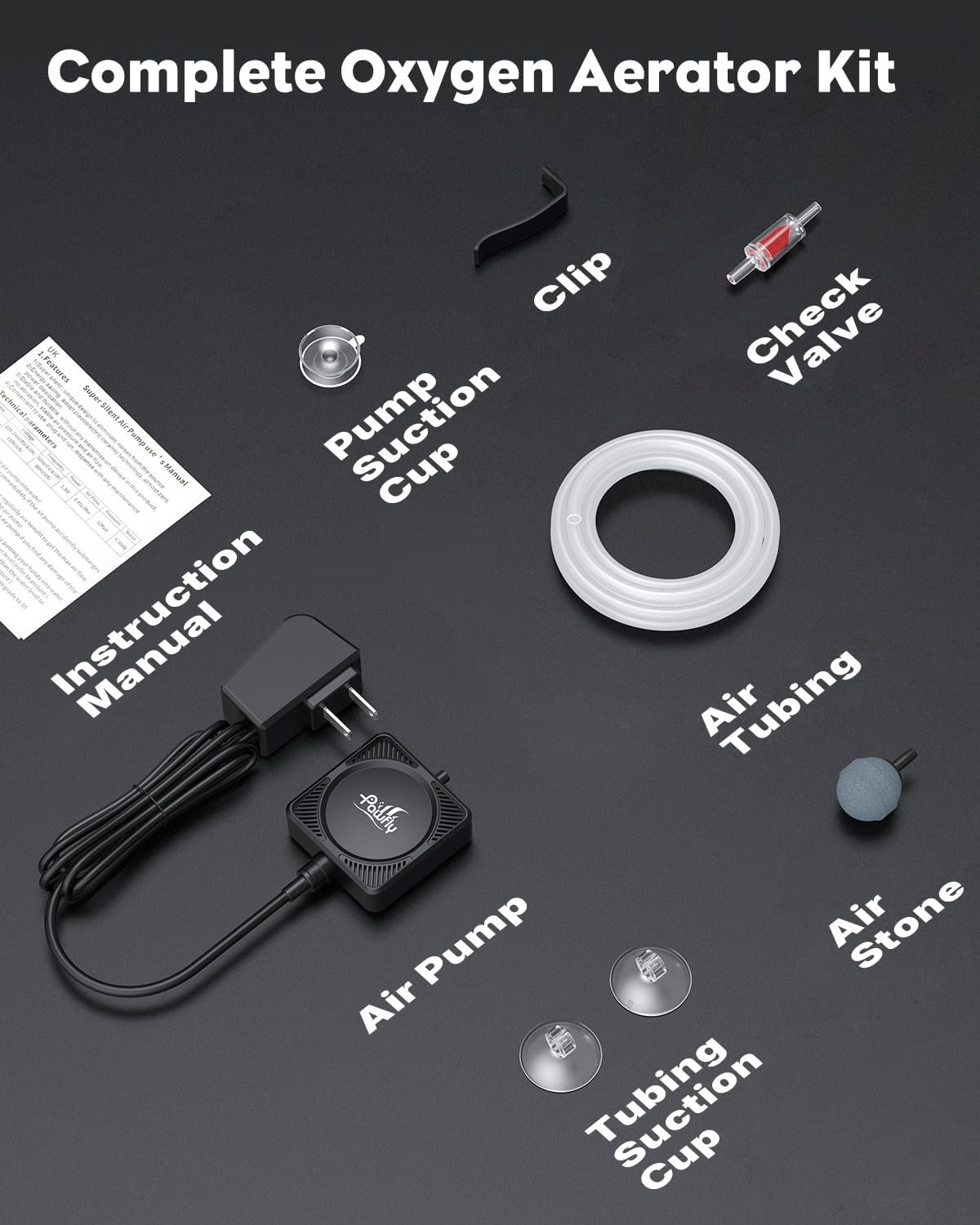 Pawfly nano aquarium air pump in original packaging