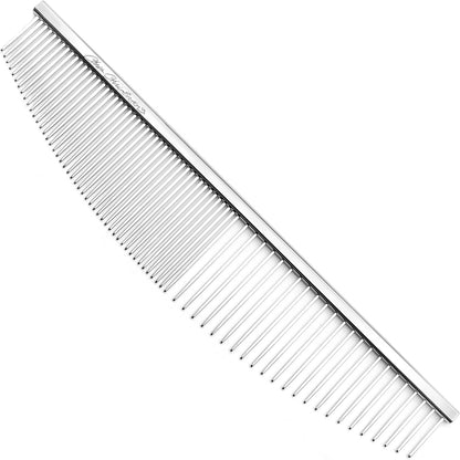 Chris Christensen 000 7.5 in. Greyhound Style Fine/Coarse Colored Butter Comb, Groom Like a Professional, Rounded Corners Prevent Friction and Breakage, Solid Brass with Steel Teeth, Chrome Finish - Image 11