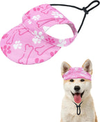 PET SHOW 4th of July Dog Baseball Cap American Flag Dog Visors for Small Doggy Cats Waterproof Pet Sun Hats with Ear Holes Adjustable Drawstring Patriotic Boy Girl Puppy Hat- Independence Day/S - Image 9