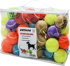 INSUM Tennis Balls for Dogs - 12 Pack 2.5'' Durable Non-Toxic Outdoor Dog Toys Balls with Mesh Bag, SGS Certified, Colorful Fetch Toys, Medium Large Breeds (Non Squeaky) - Image 11