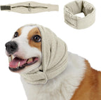 Dog Calming Hoodie, No Shake Ear Wraps for Dogs, Adjustable Dog Ear Muffs for Noise Protection, Ear Wrap Head Cover for Head Warp Anxiety Relief, Hematoma, Grooming and Force Drying - Image 10