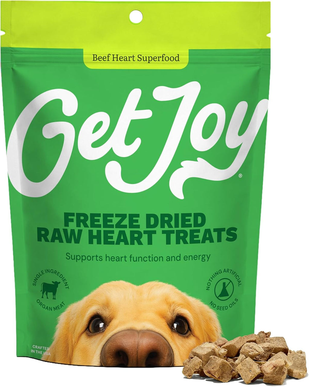 Get Joy Freeze Dried 100% Beef Liver Dog Treats, 4oz | Single Ingredient Organ Meat, High Protein Raw Dog Food Topper, Snack & Training Rewards | Grain Free, Gluten Free, Filler Free - Image 9
