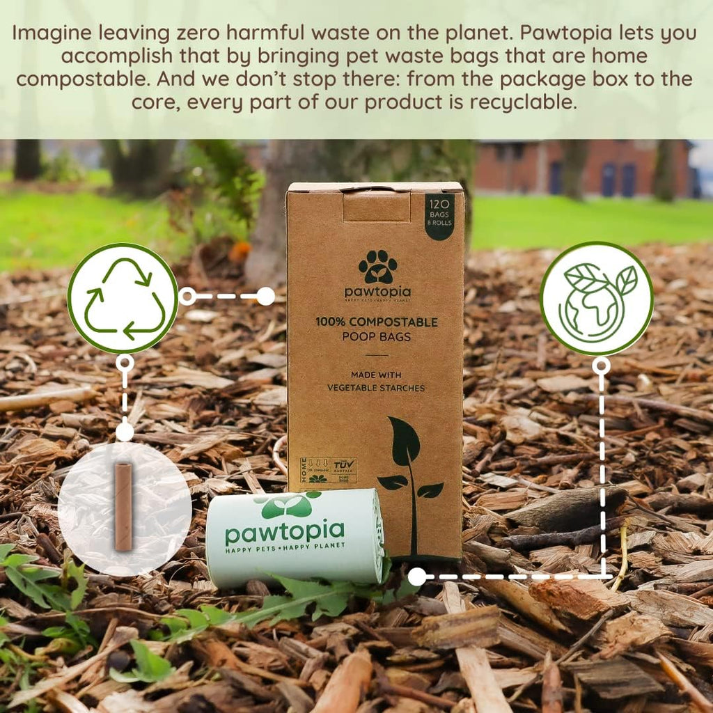 Pawtria 120 Bags Eco Friendly Dog Waste Dispenser Box