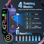 Bark Collar for Large Medium Small Dogs - Smart AI 1S Stop Barking, Anti Barking Device & Dog Training Collar with Beep, Vibration & 8-Level Sensitivity, IP67 Waterproof - Red White Blue - Image 2