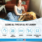 Natural enzymatic laundry cleaner for high efficiency washing machines sixty four loads