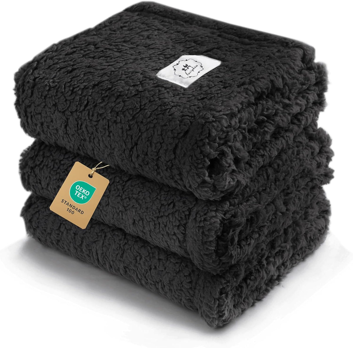 Luciphia lightweight pet blanket pack being used outdoors during a travel camping trip.