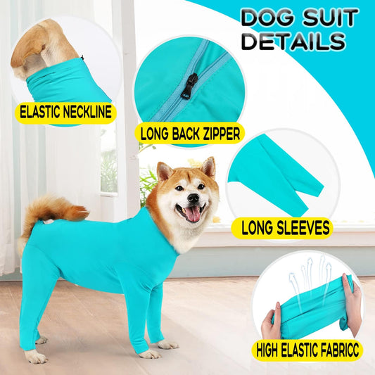 Parderry pet surgical bodysuit showing the breathable lightweight fabric texture