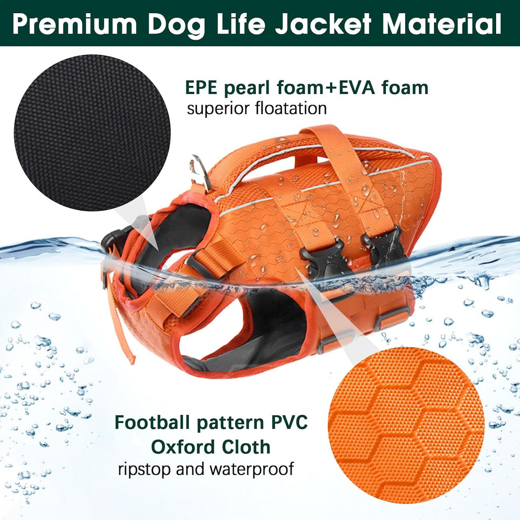 Kuoser high buoyancy pet safety preserver for boating and pools
