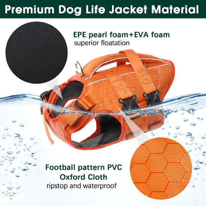 Kuoser high buoyancy pet safety preserver for boating and pools