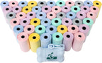 Downtown Pet Supply Poop Bags for Dogs with Dispenser, 180 Count - Leak-Proof Dog Waste Bags and Bone-Shaped Dog Poop Bags Holder for Leash - Rainbow with Paw Prints, 12.5" x 8.5" - Image 12