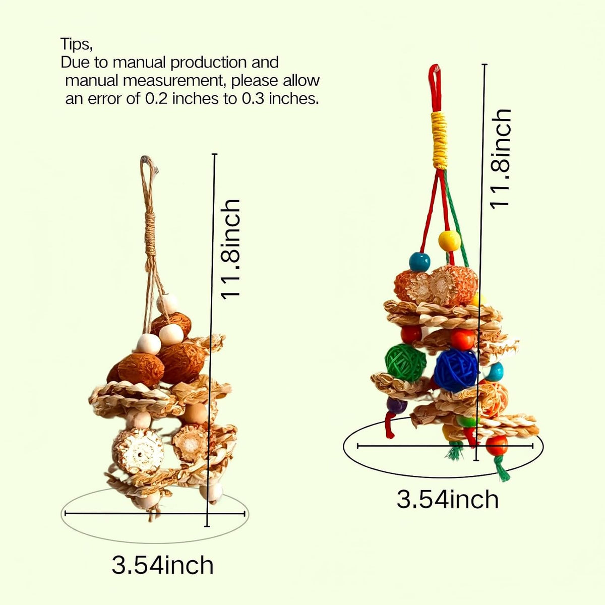 XLpeixin parrot cage chewing hanging toy close up