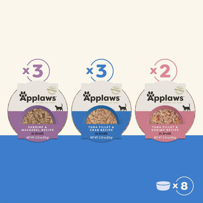 Applaws fish and broth wet cat food serving suggestion