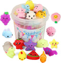 Kingyao Mochi Squishies 24 piece set front view with storage box